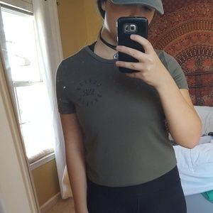 Pacsun Young & Reckless Cropped Graphic Tee